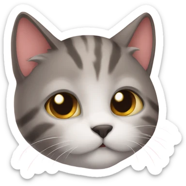 Cat say I love you sticker