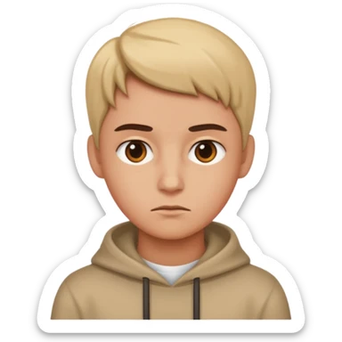 Suspicious look sticker