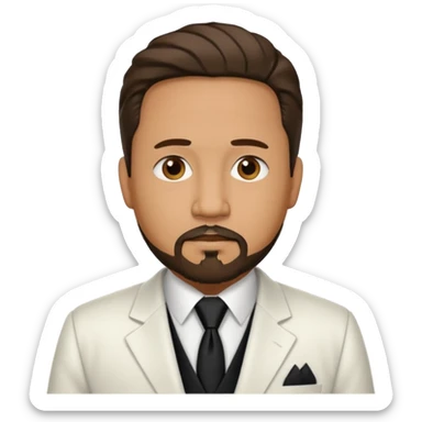 Kernel sanders with goatee beard sticker