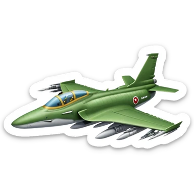 Un cocodrilo en avión de combate sticker