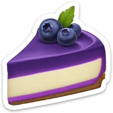 Purple cheesecake blueberry sticker