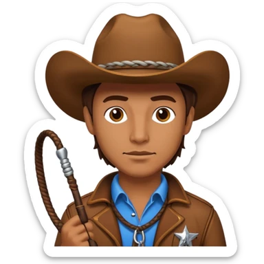 Give this emoji 🤠 a whip sticker