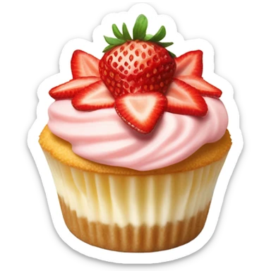  cheesecake cupcake strawberry  sticker