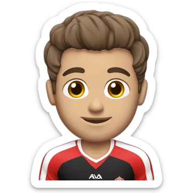 Chico con camiseta del Athletic de bilbao sticker