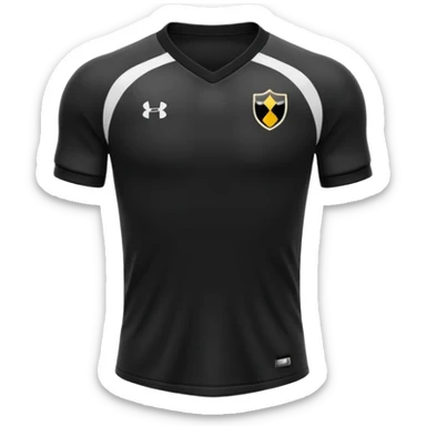 maillot football uni noir sans détails sticker