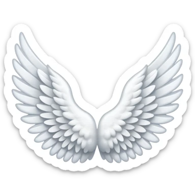 Angel wing, cozy sticker