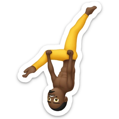 Man aerial silks  sticker