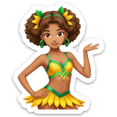 Brazilian Teen girl dance competition  sticker