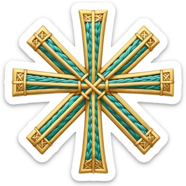 St. Brigid's cross or St. Brigit's cross sticker