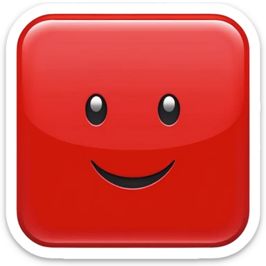 크기 80*80px의 red color rectangular sticker