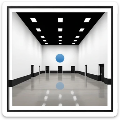 tate modern large exhibition halls sticker