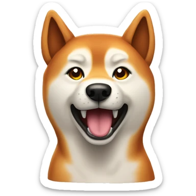 Siba inu fire sticker