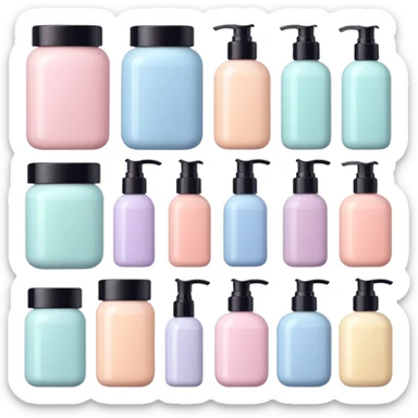 puedes crear un sticker de products de skin care que se vena aesthetic sticker