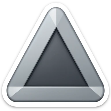 gray triangle parallel to the left, tilted 60 degrees sticker