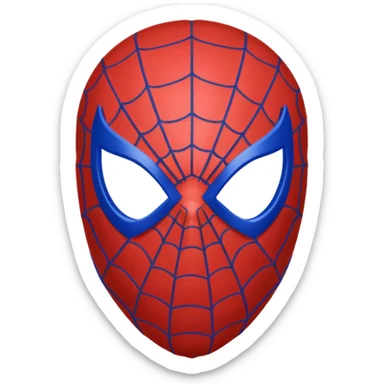 Spiderman head sticker