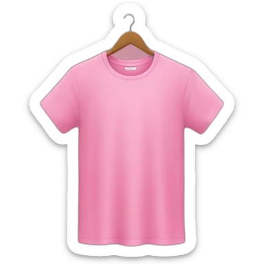 Pink t-shirt sticker