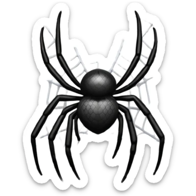 spider web nest sticker