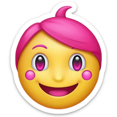 make a discord emoji role that is bright hot pink, almost neon for someone who host events- non gender specified and no faces. make it obvious that its event related sticker
