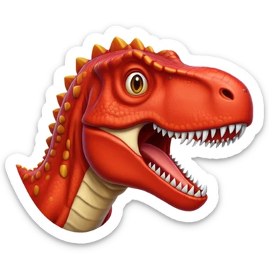 red t-rex sticker
