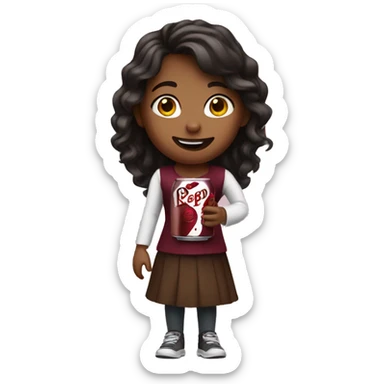 Girl with a Dr. Pepper sticker