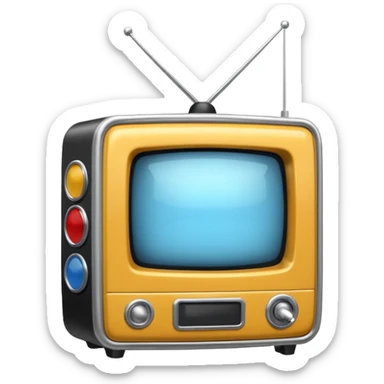 television in the ring movie sticker