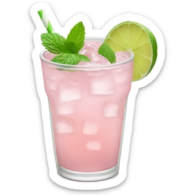 Light pink mojito sticker