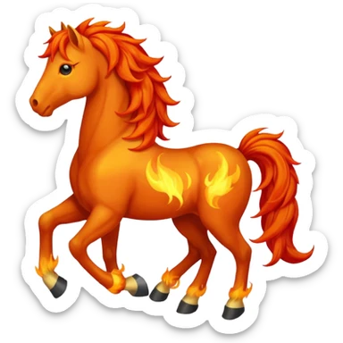 fire horse sticker