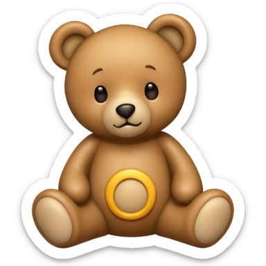 Teddy bear sticker