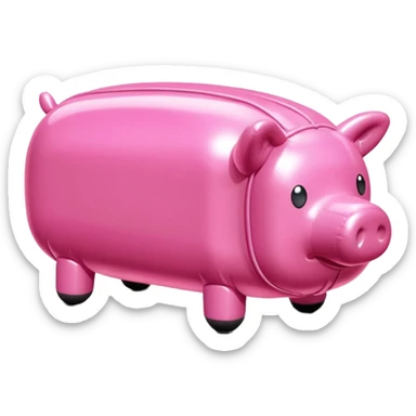  paris SPAM meat jeff koons style inflatable sculpture art  sticker