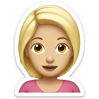 Pregnant blond woman  sticker