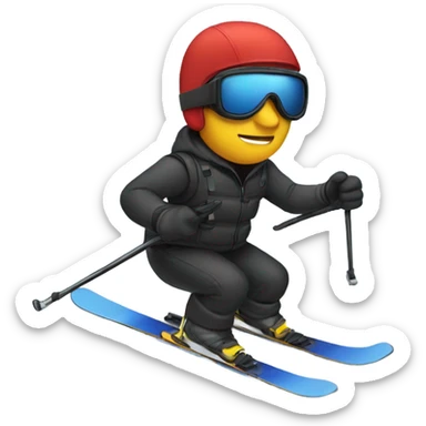 Bodyguard skiing sticker