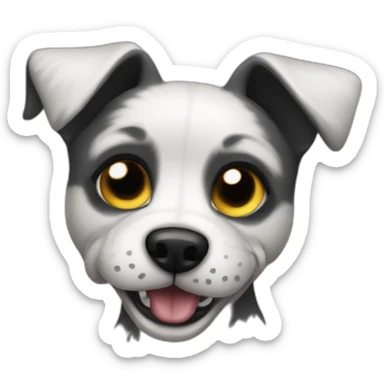 cute misfits punk dog sticker