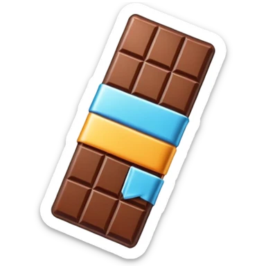 Chocolate bar multy colors sticker