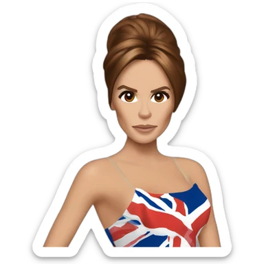 Victoria beckham spice girls sticker