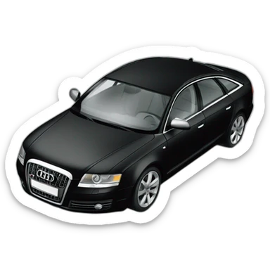 drive Audi A6 modèle 2008 couleur noire sticker