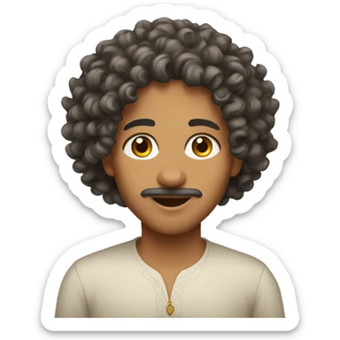 curly moroccan sticker