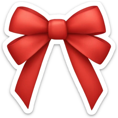 red bow sticker