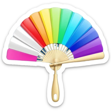 3D fan colour swatch sticker