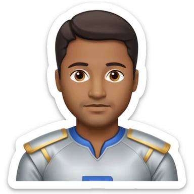 Andre Rison (b.1967) with dark brown hair, silver outfit sticker