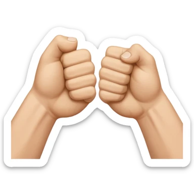 fist bump sticker