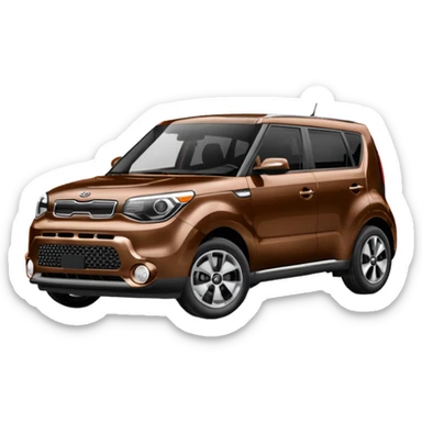Brown Kia soul cool sticker