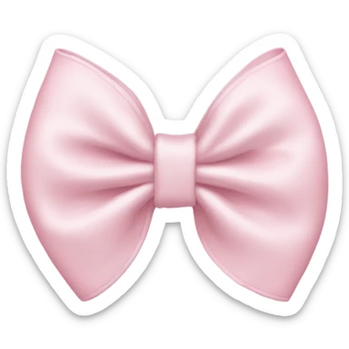 Cute light pink preppy bow sticker