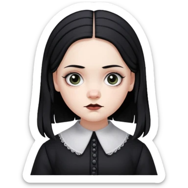wednesday addams sticker