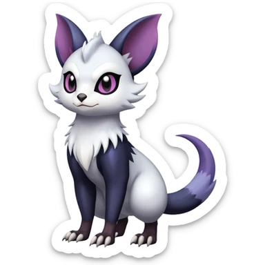 Shiny Dark Furret-Absol-Noibat-Noivern-Hybrid (Full body) sticker
