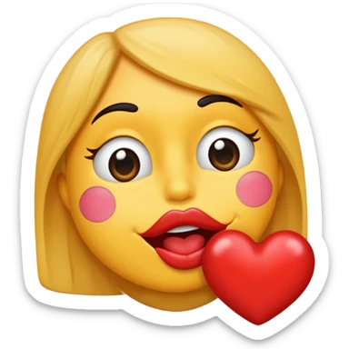 Lazando beso sticker