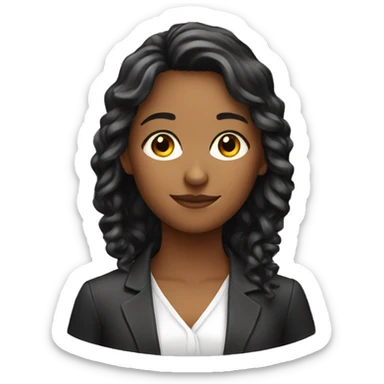 professional young lady sticker