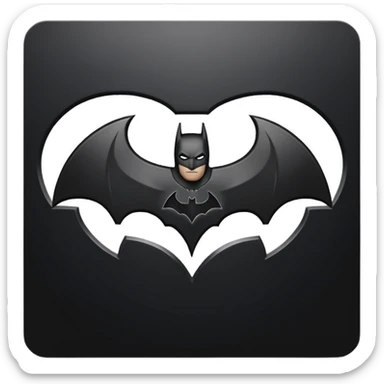 Batman logo sticker