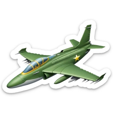 Un cocodrilo en avión de combate sticker
