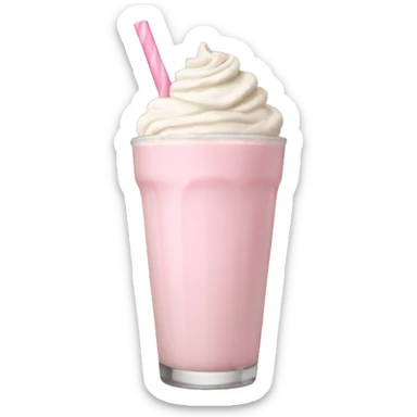light pink milkshake sticker