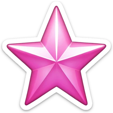 pink start like from logo of NFL steelers  sticker